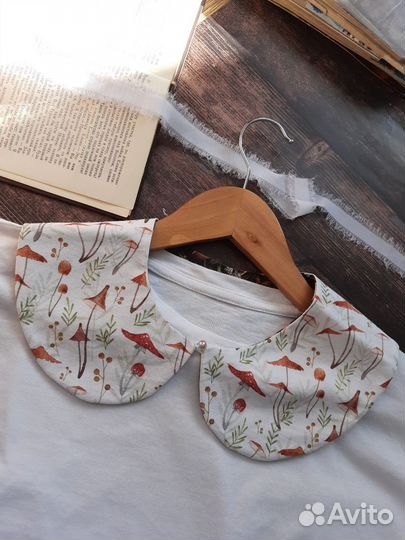 Съемный воротничок на платье, футболку