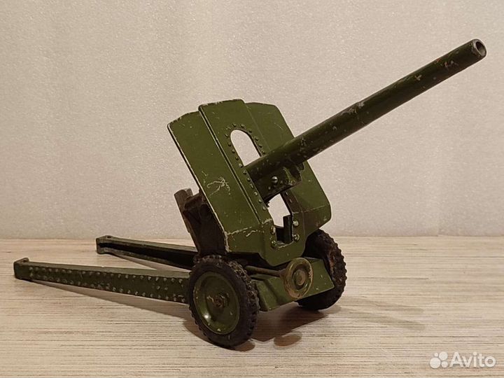 Игрушка СССР. Пушка. Большая. Металл