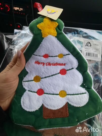 Прихватка - полотенце. Новогодняя