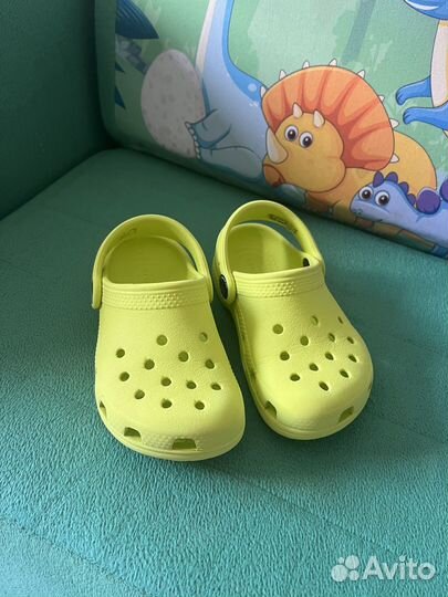 Crocs сабо C8, шлепки wappo 24-25