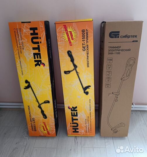 Триммеры электрические Huter GET-1500B/эки 1100