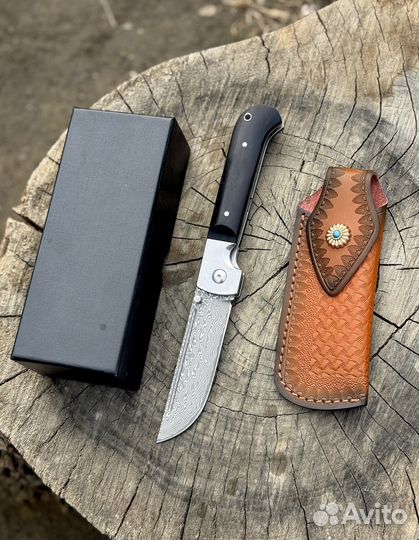 Складной нож пчак Дамаск