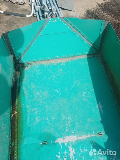 Алюминиевая лодка плоскодонка СССР складная