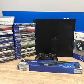 Sony PS4 PRO 1 Tb + 50 игр на приставке