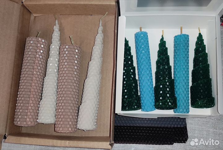 Свечи ручной работы из вощины