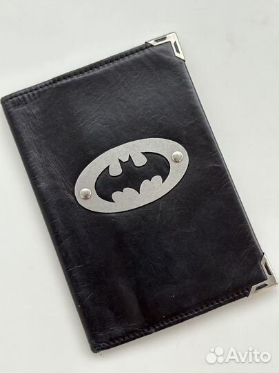 Кожаная обложка для паспорта - Бэтмен