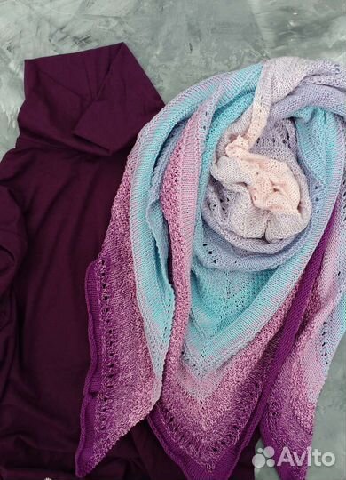 Бактус (шаль, платок) ручной работы