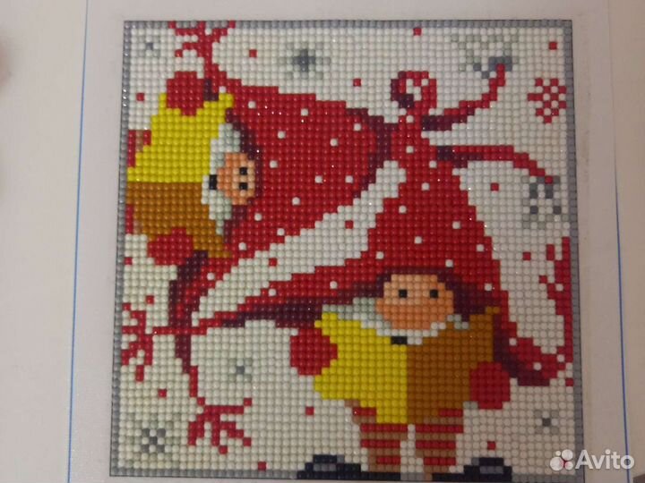 Выкладка картины из алмазной мозаики на заказ