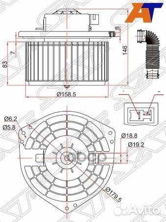 Мотор отопителя салона Nissan Teana 03-08