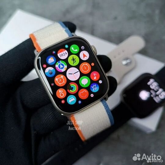 Часы Apple Watch 9 45мм (2 ремешка в комплекте)