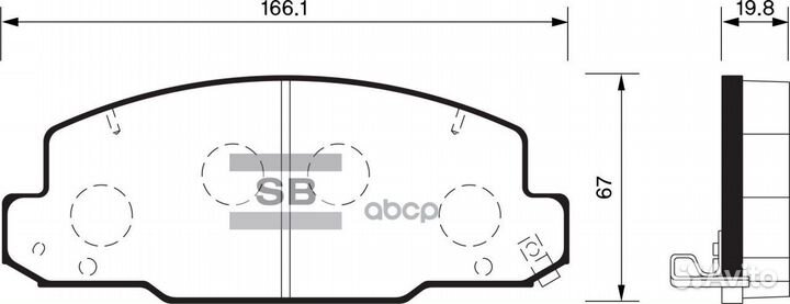 SP1450 колодки дисковые передние Toyota Optimo