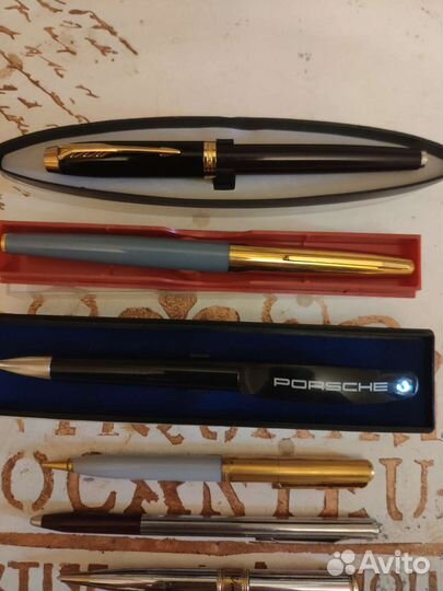 Ручки шариковые перьевые брендированные редкие