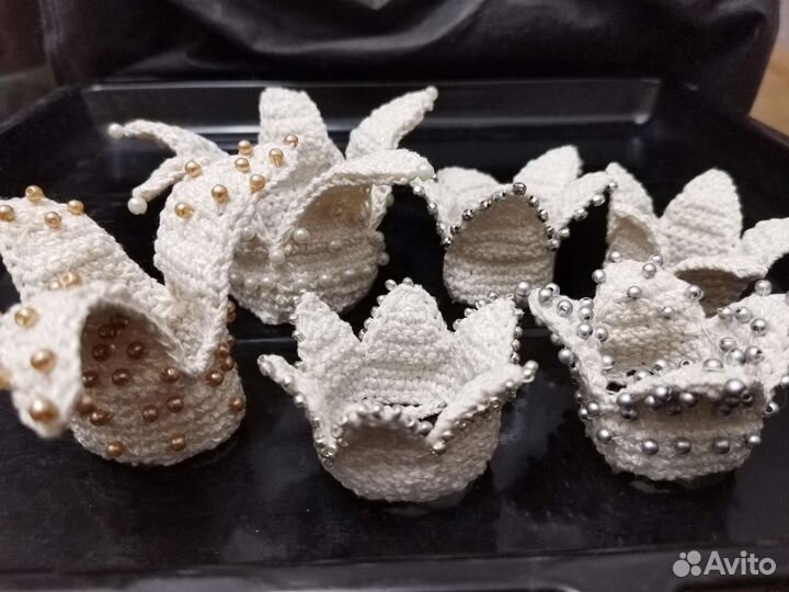 Вязаные короны принцессам и принцам