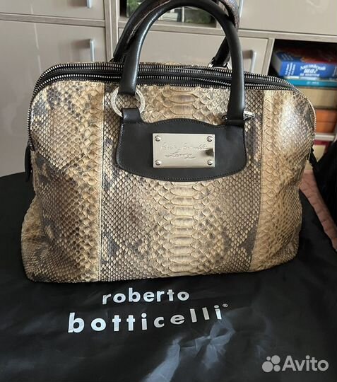 Сумка Roberto Botticelli luxury кожа питона