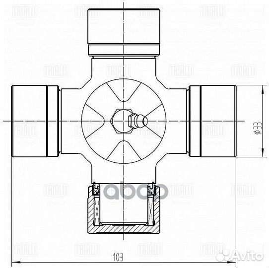 Крестовина для а/м Isuzu ELF NQR71 (33x103) Isu