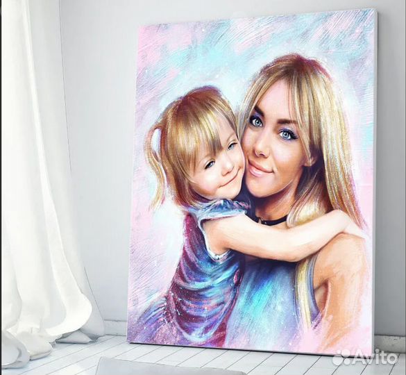 Портрет на холсте 120х80