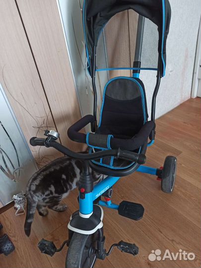 Трехколесный велосипед с родительской ручкой