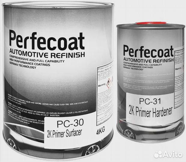Perfecoat PC-30 2K Primer Surfacer 4кг черн.грунт
