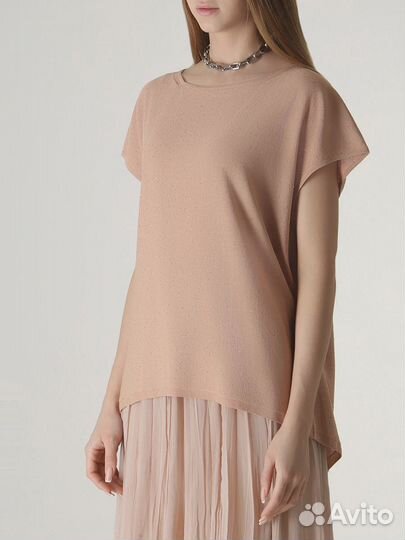 Футболка хлопковая с пайетками Gentryportofino