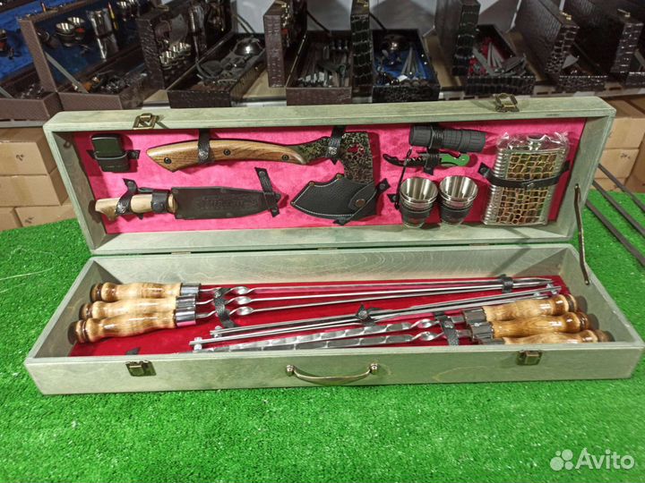 Набор шашлычный в кейсе