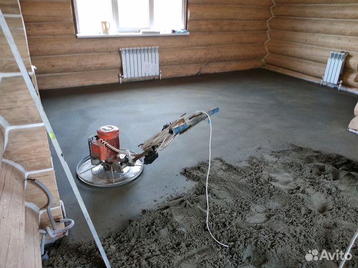 Стяжка пола на тёплый пол