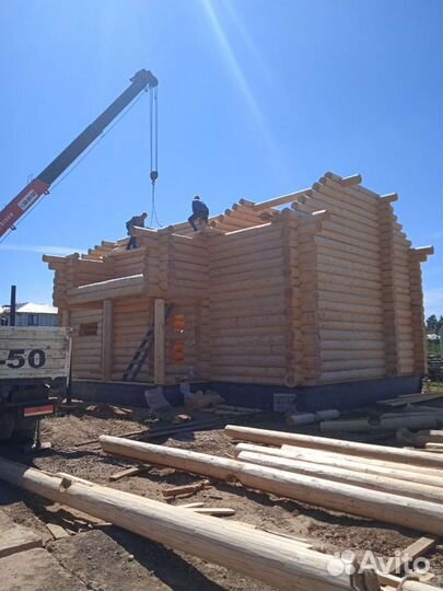 Изготовим срубы домов, бань. Доставка и установка