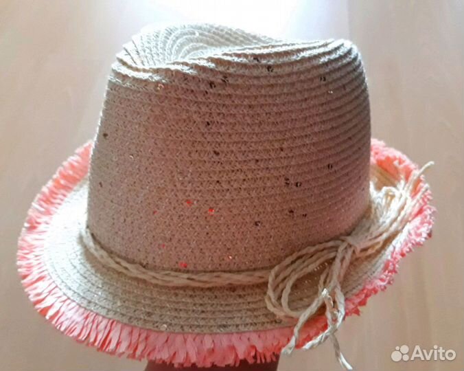 Шляпа пляжная на девочку