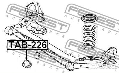 Febest TAB-226 Сайлентблок задней балки toyota ISI