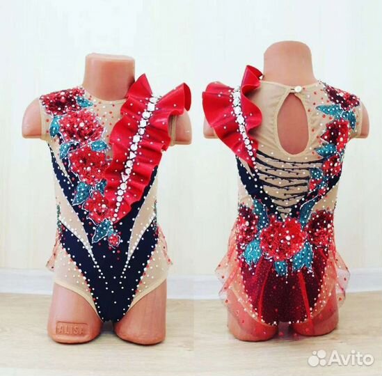 Новый Купальник для гимнастики116-130см
