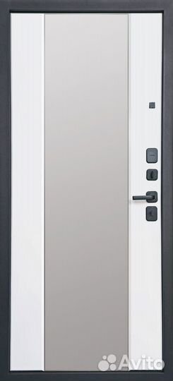 Дверь входная с зеркалом