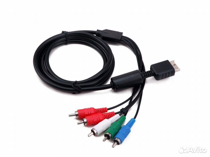 Компонент-кабель для PS2/PS3, б/у