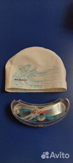 Детская шапочка для плавания, очки для плавания