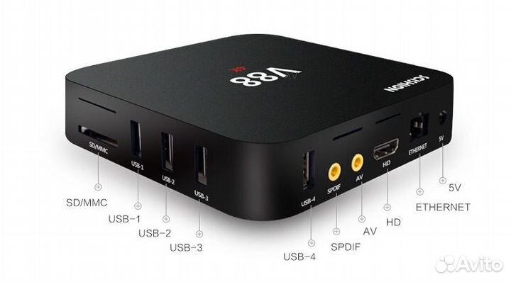 Smart tv приставка Android 8 scishion V88 4K