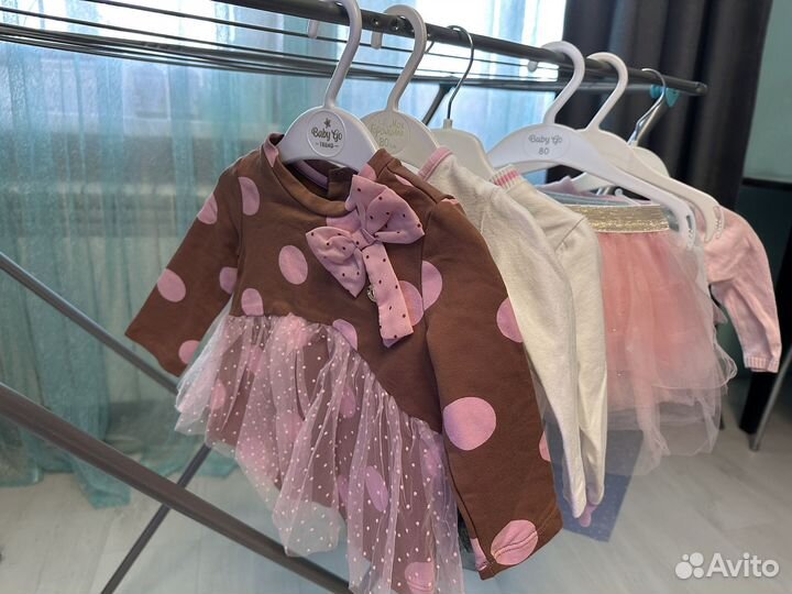 Фирменные Вещи пакетом на девочку 62 68 74