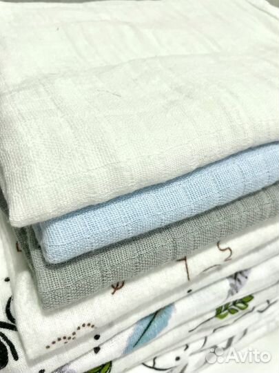 Пелёнки детские новые муслин 11шт