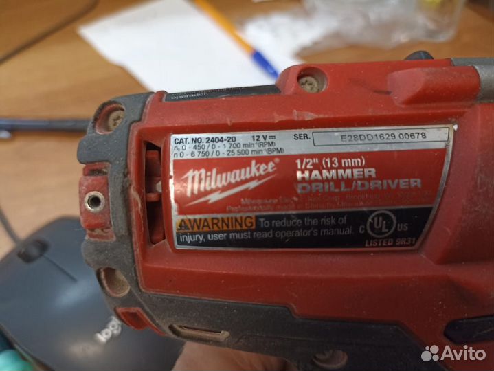 Шуруповерт Milwaukee м12 (2404-20)