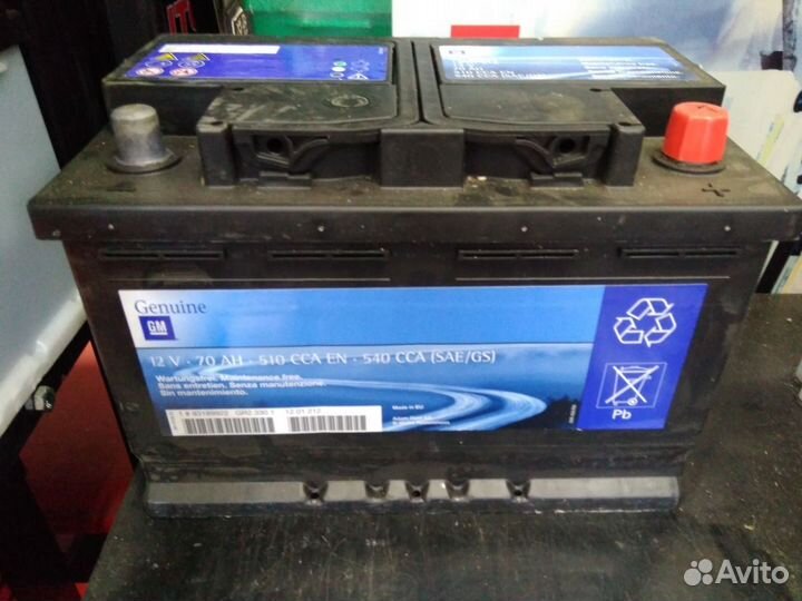 70А/ч Аккумулятор GM 93189922