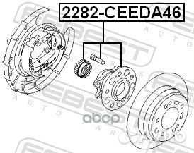 2282-ceeda46 к-кт подшипника ступицы задн. Hyu
