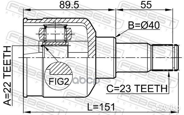 2111-FUS ШРУС внутренний к-кт Ford Focus II 08