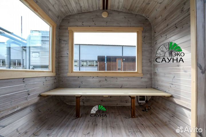 Баня бочка квадро функо 6 Люкс 5м