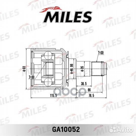 ШРУС toyota LC prado 120/150/ lexus GS470 02