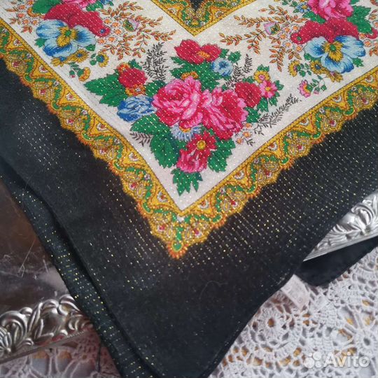 Платок с люрексом Винтаж