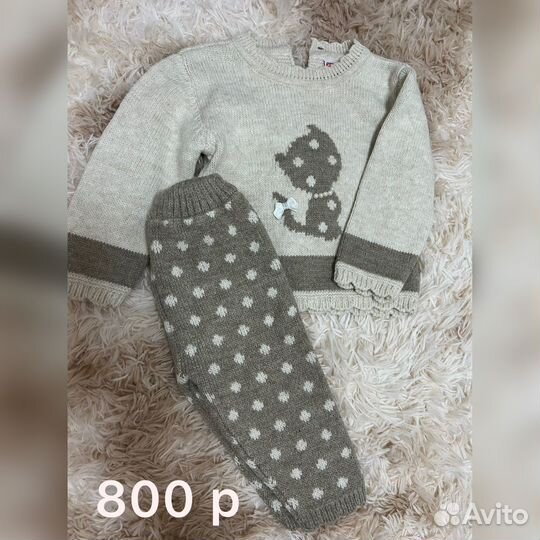 Теплый костюм б/у на девочку