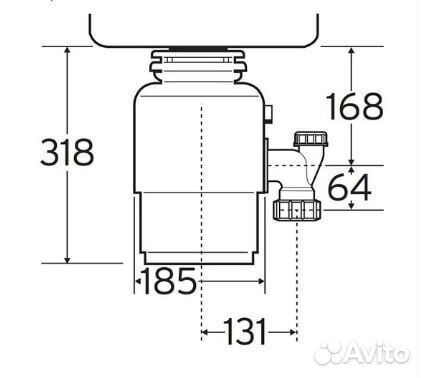 Измельчитель пищевых отходов InSinkErator 66 77971T