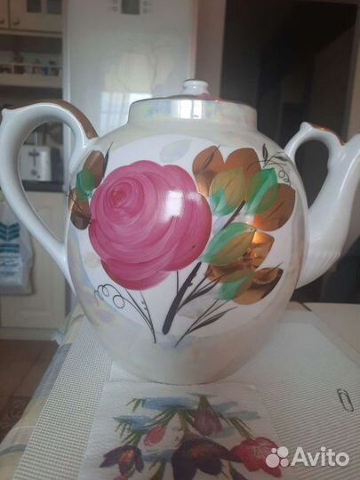 Чайник фарфоровый доливной