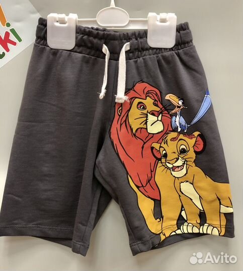 Новый костюм Zara с футболкой и шортами Lion King