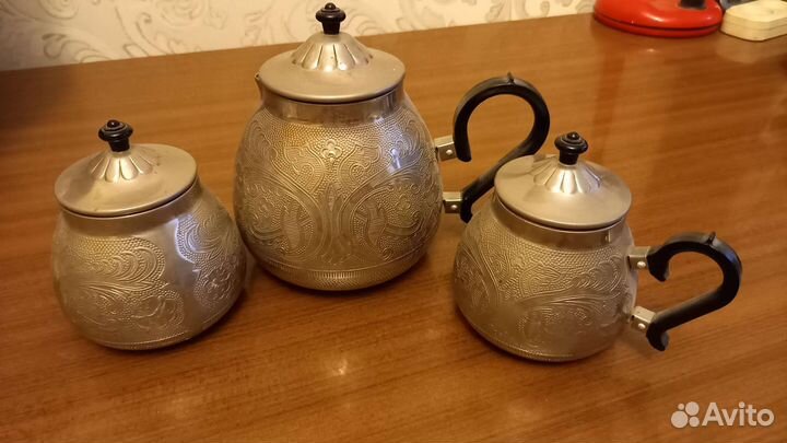 Чайно кофейный сервиз СССР с подносом