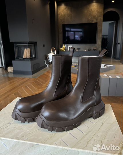 Rick owens beatle bozo tractor 44 ботинки новые