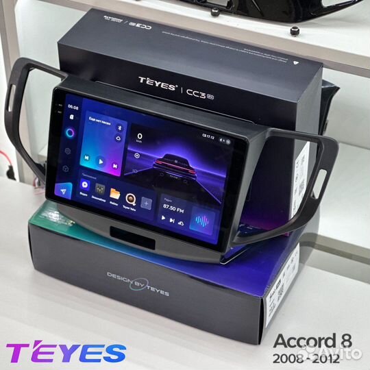 Магнитола Teyes 9’’ на Honda Accord 8