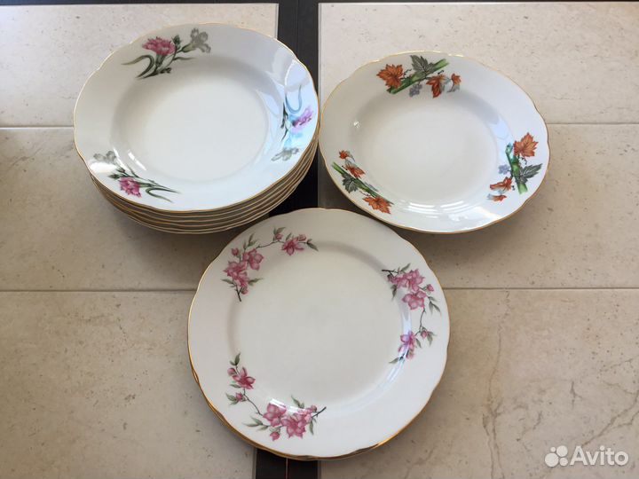 Тарелки из шкафа / Япония, Китай, Конаково, другое